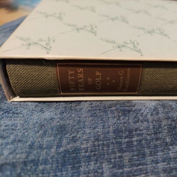 Fifty Years of Golf Book by Horace G. Hutchinson Vintage Ltd Ed Book HC w Case - Picture 2 of 12